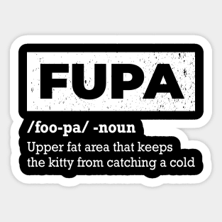 Fupa Definition Funny Noun Foo-Pa Fat Gift Sticker